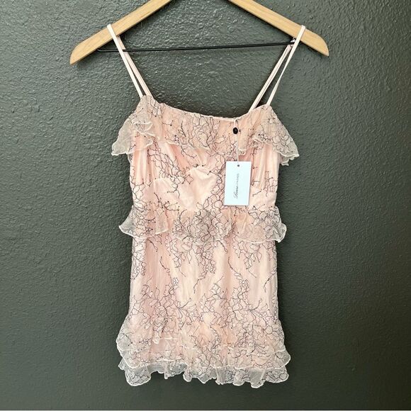 NWT Revolve x Lovers + Friends Adaline Mini Dress in Soft Blush | size XS - Picture 5 of 13